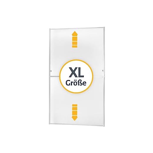 empasa Insektenschutz Fliegengitter für bodentiefe Fenster MASTER SLIM XL extra groß mit Alurahmen individuell kürzbarer Selbstbausatz, 130 x 220 cm, Farbe:weiß