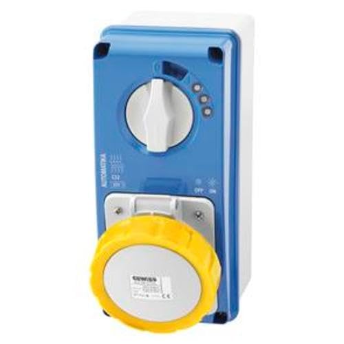 Gewiss GW66051N socle de prise étanche IP67 avec disjoncteur 16A