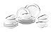 Produktbild Seltmann Weiden 4052212079752 Teeservice 18-teilig weiß | Set für bis zu 6 Personen | Serie Paso | beinhaltet je 6 Frühstücksteller, Teeober-und Untertassen, Hartporzellan