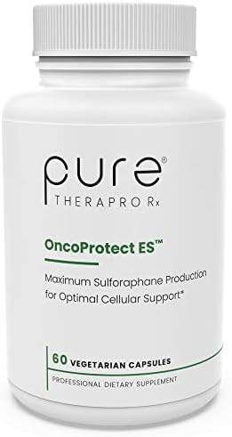 OncoProtect ES *HIGH DOSE* 60 VCaps | 100mg of Glucoraphanin "truebroc" Per Capsule | truebroc was Extensively Studied at Johns Hopkins | Includes Active Myrosinase | Zero Fillers, Vegan, Pharma Grade