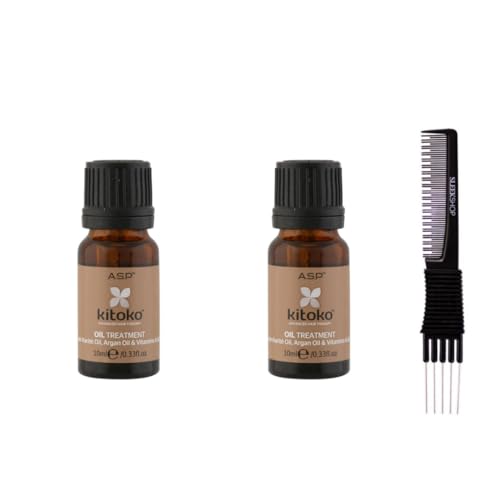Kit Tratamiento Aceite Kitoko y Peine 0.33 oz Pack 2 miniatura 1