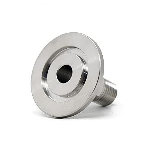 QMINOX SS304 KF25 NPT Male Adaptor Thread 1/4" NW25 KF Male Coupling ISO-KF25 X NPT 1/4"