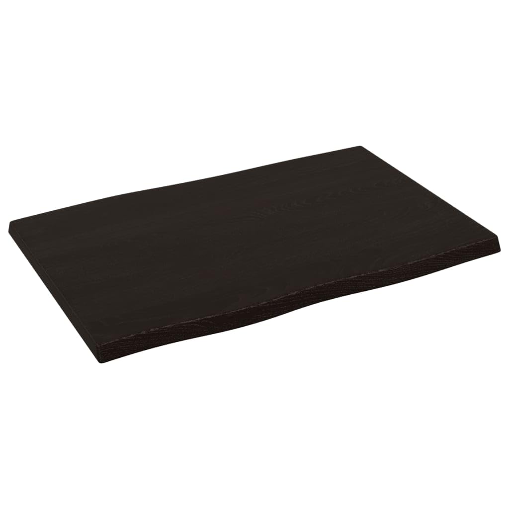 vidaXL Tablero de Mesa, Superficie de Estantería, Balda de Repuesto Reemplazo, Tablero de Bricolaje Comedor, Madera Tratada Roble Borde Vivo Marrón