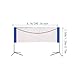 RNXRZANK Portable Badminton and Volleyball Net with Carry Bag for Outdoor and Indoor Sports, 6.1m