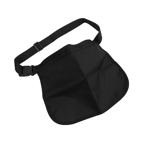 Adjustable Tennis Ball Holder with Convenient Black Oxford Cloth Mesh Waist Belt Bag Pouch Carrier for Tennis, Cycling, Running
