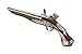 George Washington Flintlock Airsoft Co2 Powered Airsoft Pistol Collab w/HFC (Color: Silver)
