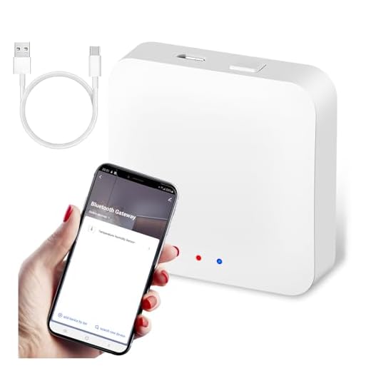 TenixLox Tuya Gateway, Smart Life App Control, Tuya Bluetooth Gateway conecta cualquier dispositivo inteligente Tuya compatible a tu red Wi-Fi para desbloqueo remoto