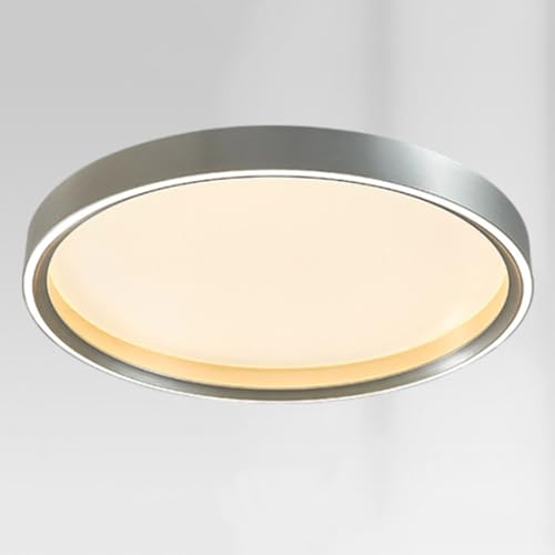Plafonnier rond à encastrer en fer lot de 1 luminaire de couloir noir 3 CCT