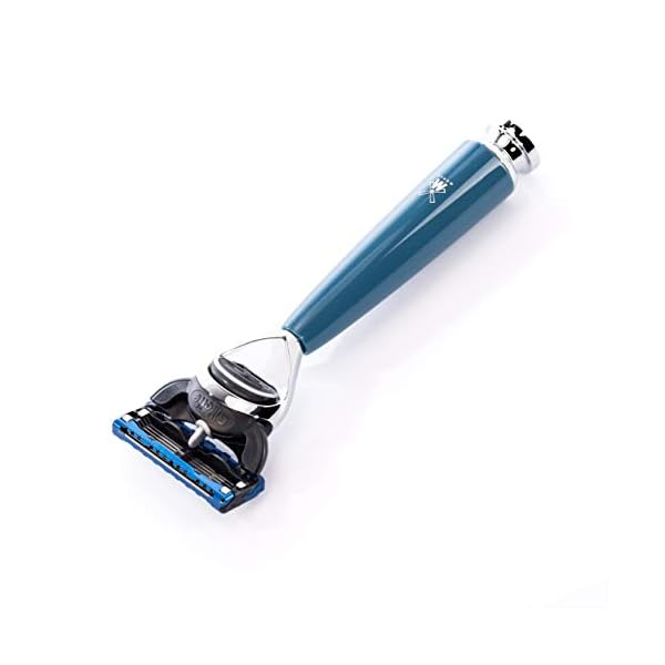 MÜHLE Vivo Rasierset kompatibel mit Gillette Fusion, Pinsel Black Fibre, Halterung mit Schale - edle Olivenholz-Griffe… – Bild 3
