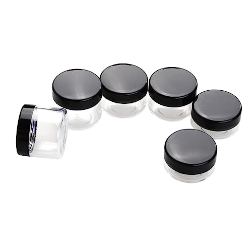 LIFKOME Tarros Transparentes Con Tapa Para Cosméticos Contenedores De Muestra De Gramos Para Lociones y Sombra De Ojos