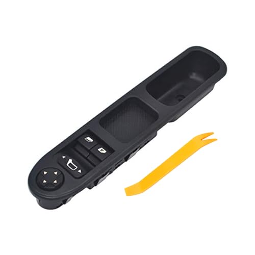 Bouton Leve Vitre 207 ZEALfix 6554.QC Commande Reglage Retroviseur Electrique Fenetre Interrupteur Leve Vitre pour C3 Peuge -ot 207 CC SW (Avant Gauche) 13...
