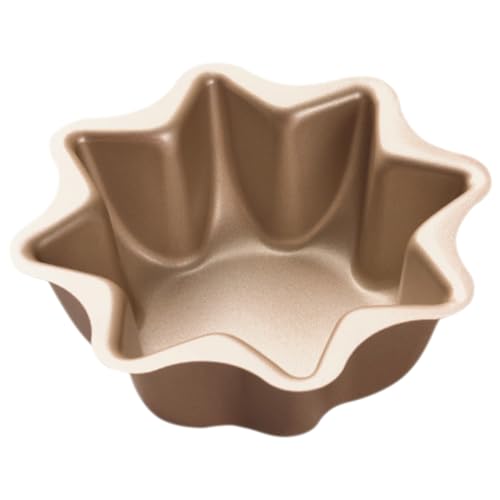 DIYEAH Molde para Pastel Octogonal de Acero al Carbono Antiadherente Tamaño Pequeño Reutilizable y Apto para Horno Adecuado para Tartaletas de Huevo Muffins Caseros y Pudines