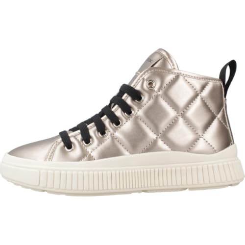 Geox J Laquinny Girl Basket, Platine, 30 EU