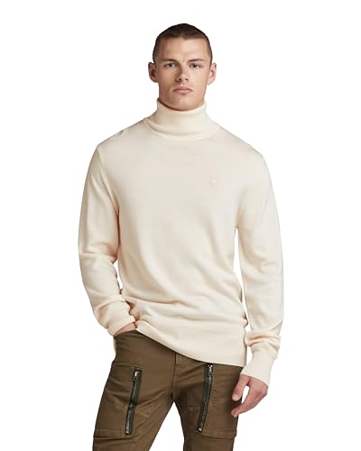 G-Star Raw Jersey Premium Core Turtle Knitted Para Hombre, Beige Eggnog D21933-B692-G076 , Xxl G-Star Raw Jersey Premium Core Turtle Knitted Para Hombre, Beige Eggnog D21933-B692-G076 , Xxl