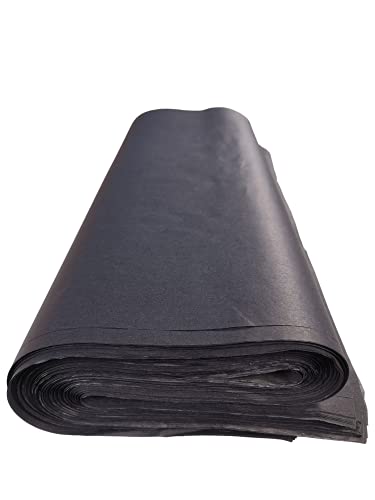 60 schwarze Seidenpapierbögen, säurefreies Seidenpapier, Kunstseidenpapier, Geschenkpapier, Seidenpapier, Seidenpapier für Dekorationen