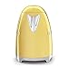 Smeg KLF03GOUS 50's Retro Style Aesthetic Electric Kettle with Embossed Logo, Gold