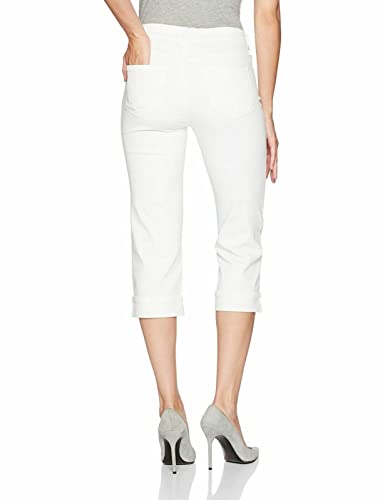 NYDJ Women's Petite Marilyn Crop Cuff Jeans In Optic White2
