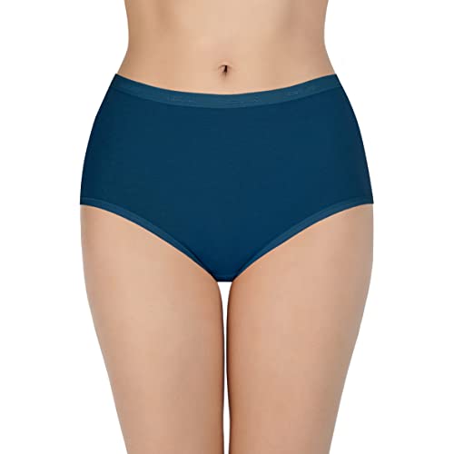 Image of Amante Solid Cotton Full Brief Panty Pack(Pack of 3)