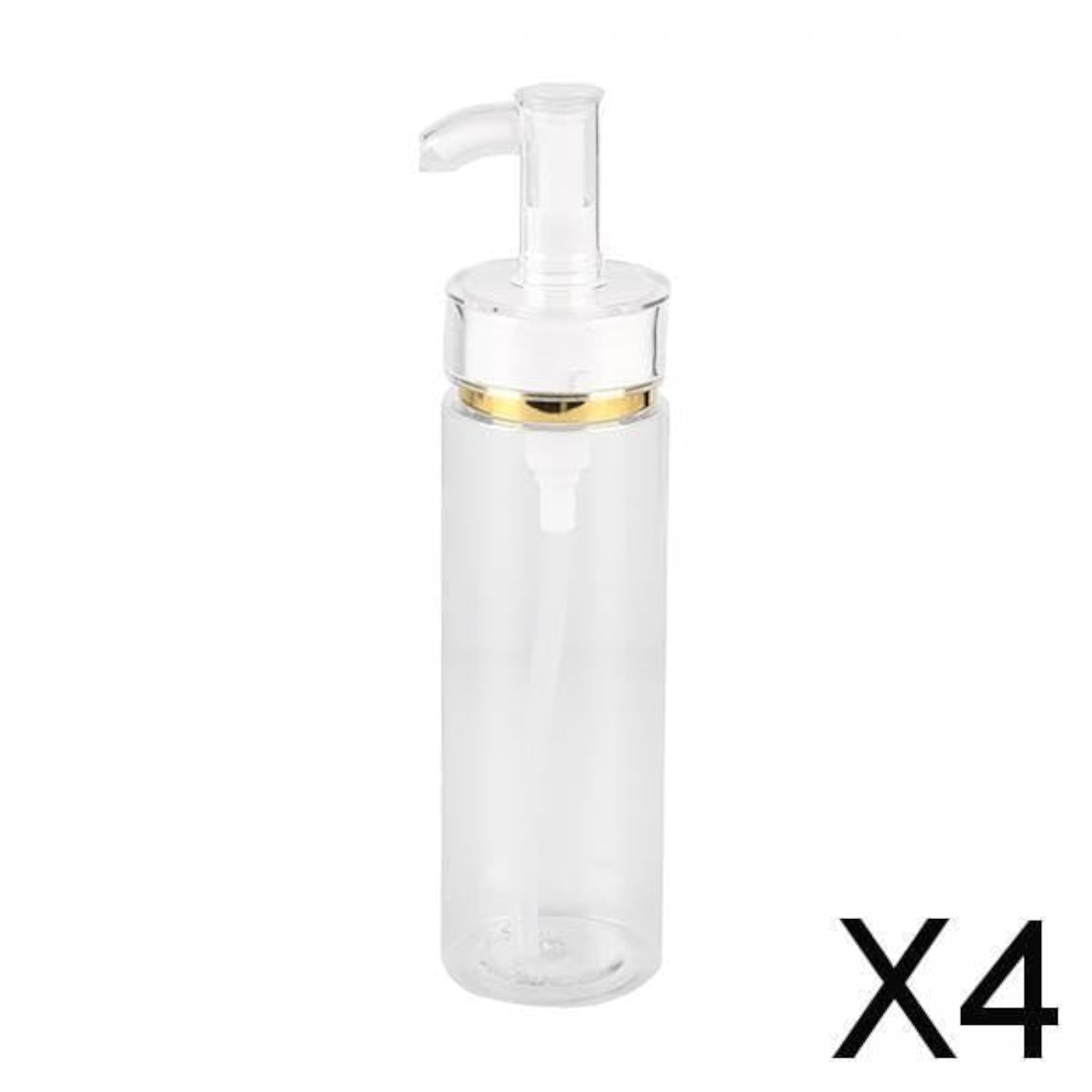 4x5oz Shampoo Bottles Transparent Travel Container