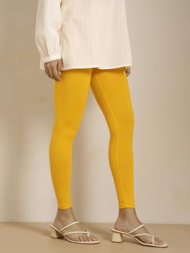 Image of TWIN BIRDS Women Viscose Ankle Leggings | Stretchable Kurti Wear Bottom