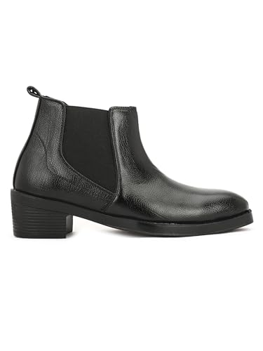 Image of HERMIZ Men's Chelsea Boots | Handcrafted | High Ankle Boot| Comfortable Formal Office & Casual Wear Shoes