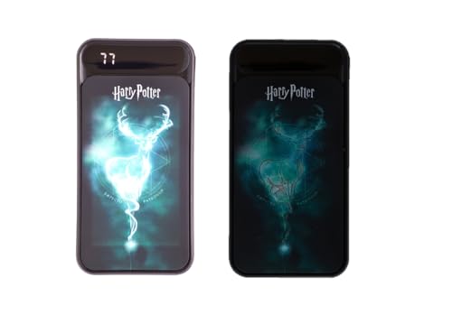 Harry Potter Batería externa iluminada de 10.000 mAh. Carga hasta 2 teléfonos a la vez. Pantalla LCD con indicador de alimentación. 4 cargas completas de dispositivos sobre la marcha. 2 salidas USB-A. - imagen 10
