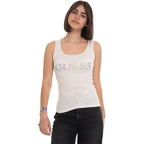 GUESS Women's Colourful Logo Tank Top Cover