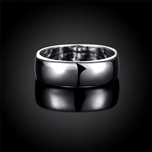 925 square circle anneaux pour femmes bague anti-allergie mariage
