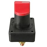 [ Aislador ] Interruptor aislador de batería para vehículos, incluido barcos y motos de agua, cuenta con apagado, 2 Posiciones ON/OFF, voltaje de 12 a 60V y 300A, con diametro del tornilllo de 6 mm