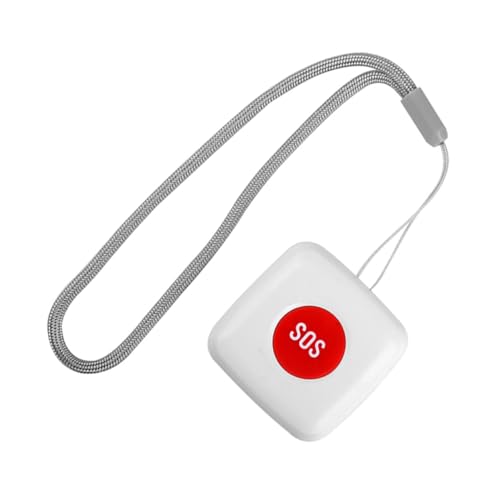 jojofuny Pulsante Emergenza Wireless per Anziani e Pazienti Telecomando Sos Caregiver Allarme Caduta Compatibile con Smart Home