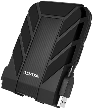 ADATA HD710 Pro 4TB 3.5 inch SATA III External Hard Drive/HDD with IP65 Rating Black, for Windows with Waterproof and Shockproof Technology - AHD710P-4TU31-CBK