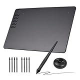 Cryfokt Tavoletta Grafica da Disegno Professionale Ultrasottile per la Creazione di Schizzi per Disegnare Penna Digitale Progettazione Grafica su Operativo/Operativo /, 9,8"x 6,1" per Artisti