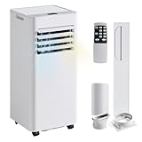 Aoxun 10000BTU Portable Air Conditioner with Heater, 4-in-1 Portable AC Unit with Cooling & Heating, Fan & Dehumidifier up to 450 sq.ft, 24H Timer, Remote Control and Window Kit Included, White