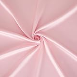 VACVELT Tencel Cotton Fabric by The Yard, 1 Yard x 98 Inch Wide Blush Pink Cloth Fabric, Soft & Cooling Lining Fabric for Dress, Clothing Making, Sewing, Quilting, DIY Crafts (Pre-Cut)