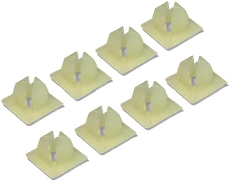License Plate Screw Inserts – Set of 8 Nylon Retaining Nuts for License Plate Screws - Front and Back License Plate Nut Bracket Clip Fasteners for Cars, Trucks, SUVs, Motorcycles (Screw Retainers)