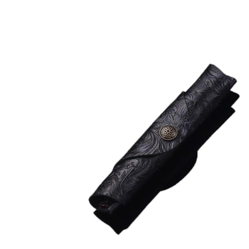 Estojo de Caneta Único Couro Antigo Artesanal Capa Protetora para Tinteiro Stylus Esferográfica