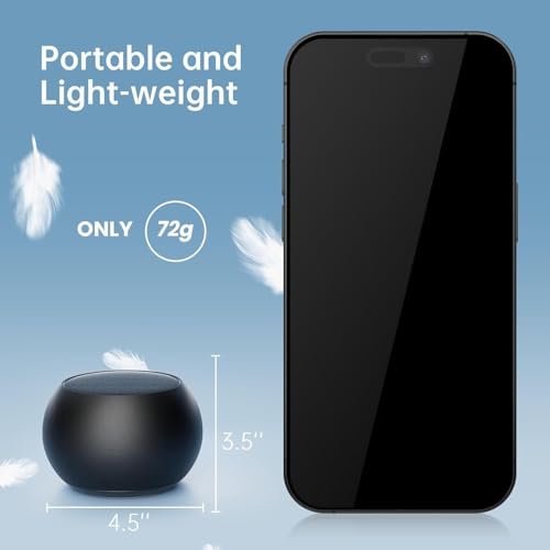 Image of Mini Bluetooth Speaker, Portable Wireless Audio Player, Small Size, Big Sound, Effortless Connectivity, for Mobile Devices (Black)