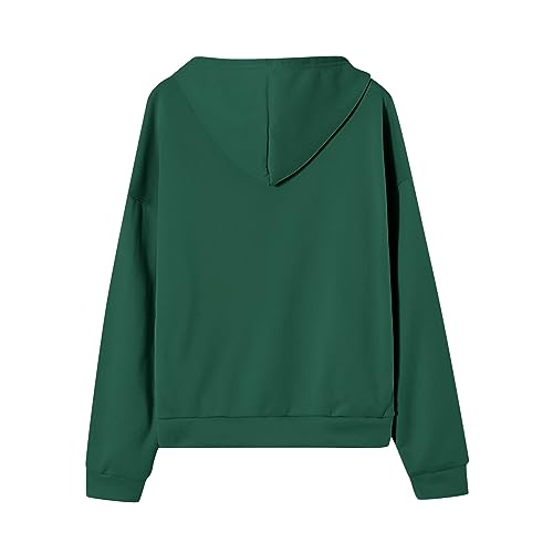 OIOLOYJM Zipper Hoodies for Women Long Sleeve Oversized Sweatshirts Y2k Drawstring Soft Jacket 2025 Fall Fashion with Pockets