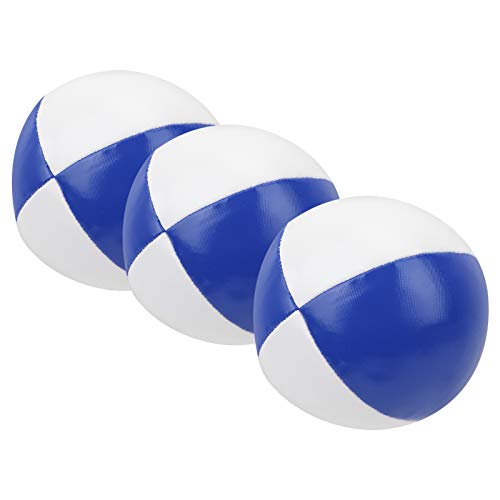 UPALDHOU Pelotas de Malabarismo, Juego de Ocio Interior de Cuero PU, 3 Piezas de Pelotas Portátiles para Práctica de Rendimiento, Habilidades de Coordinación de Niños Pequeños (#2)