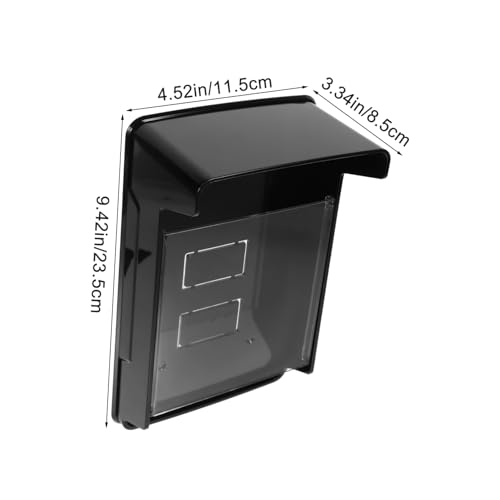 Veemoon máquina de controle de acesso noir Capa protetora para campainha tampa controle acesso escud