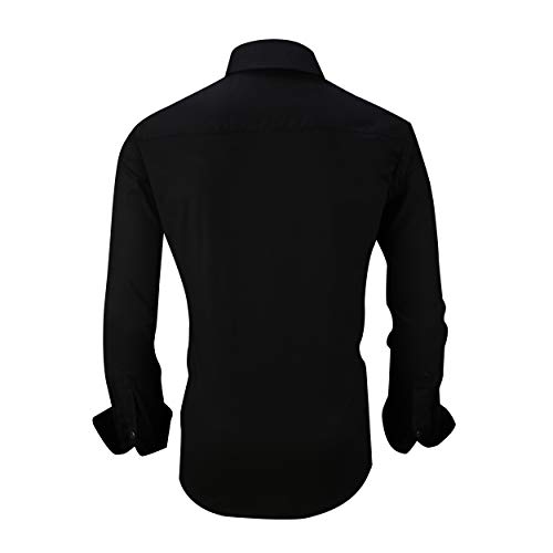 image for Alex Vando Mens Dress Shirts Regular Fit Long Sleeve Stretch Business 
