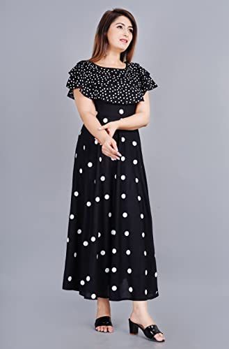 Image of Women's Polka Dot Fit and Flared Royon Dress
