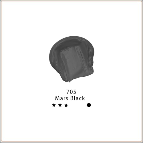 Image of Artecho Mars Black Acrylic Paint (120ml / 4.05oz) Tubes, Art Craft Paints for Canvas Painting, Rock, Stone, Wood, Fabric, Art Supplies