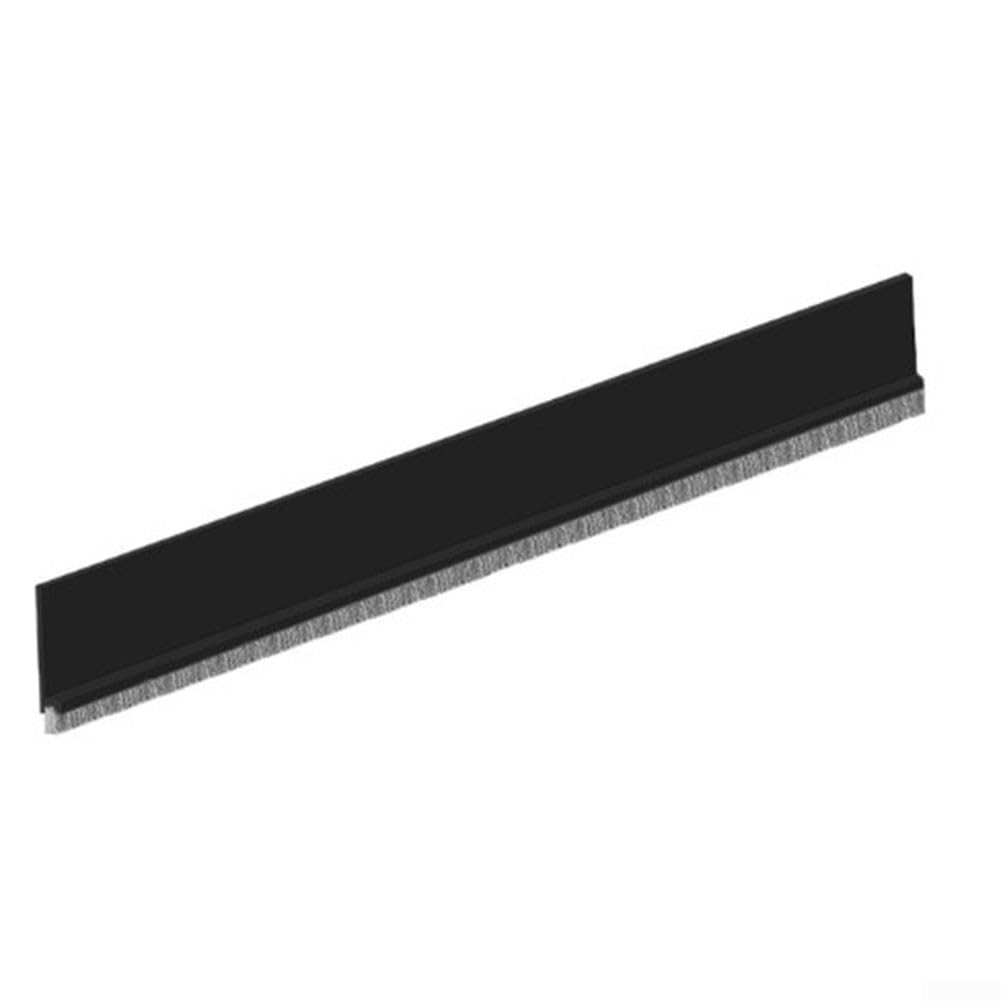 100CM Fire-Resistant Intumescent Seal Strip, Insectproof Soundproof Door Bottom Seal Self-Adhesive Door Insulation Strip (Black)