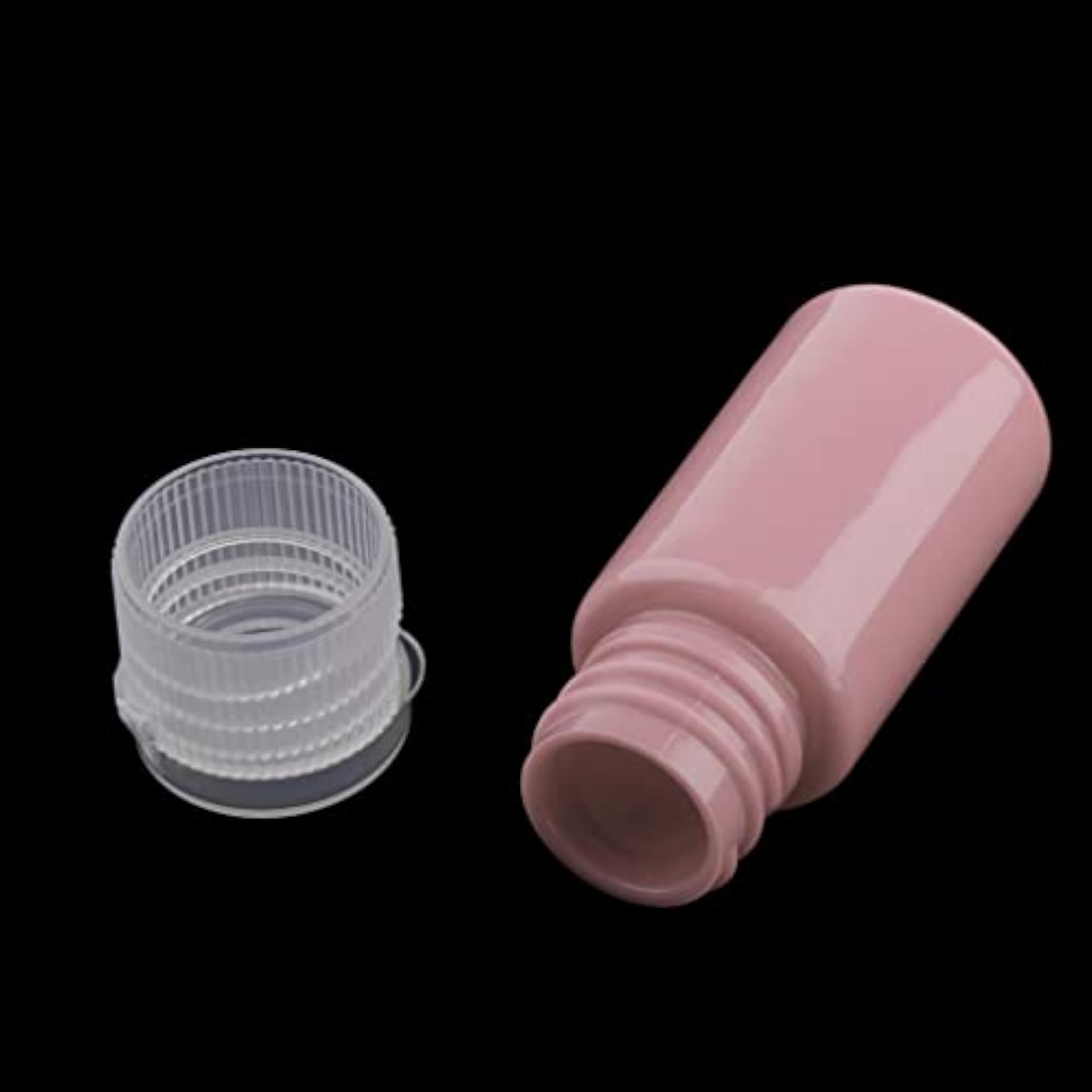 10pc Reusable Pink Travel Makeup Bottles Set