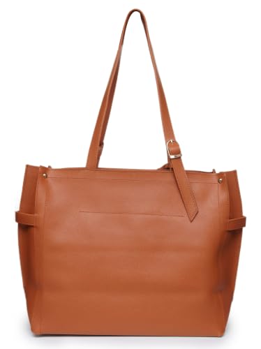Image of Carrylux Soft PU Textured Tote Bag for Women