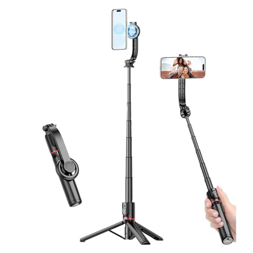 Support de téléphone rotatif 360 trépied magnétique perche selfie extensible