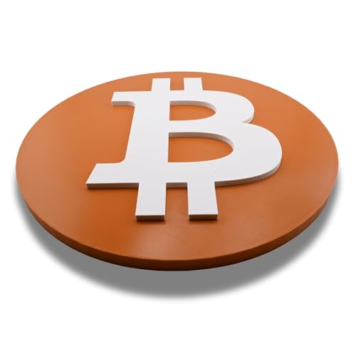 Crypto Logo Wall Sign – 8.66" – Modern Cryptocurrency Wall