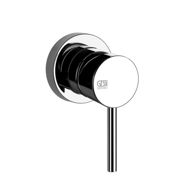 Gessi Emporio Via Tortona set de finition pour mitigeur monocommande, 1 voie, sortie par le haut. pour corps caché, 031, 19712031, 19712031, Colorazione: cromo