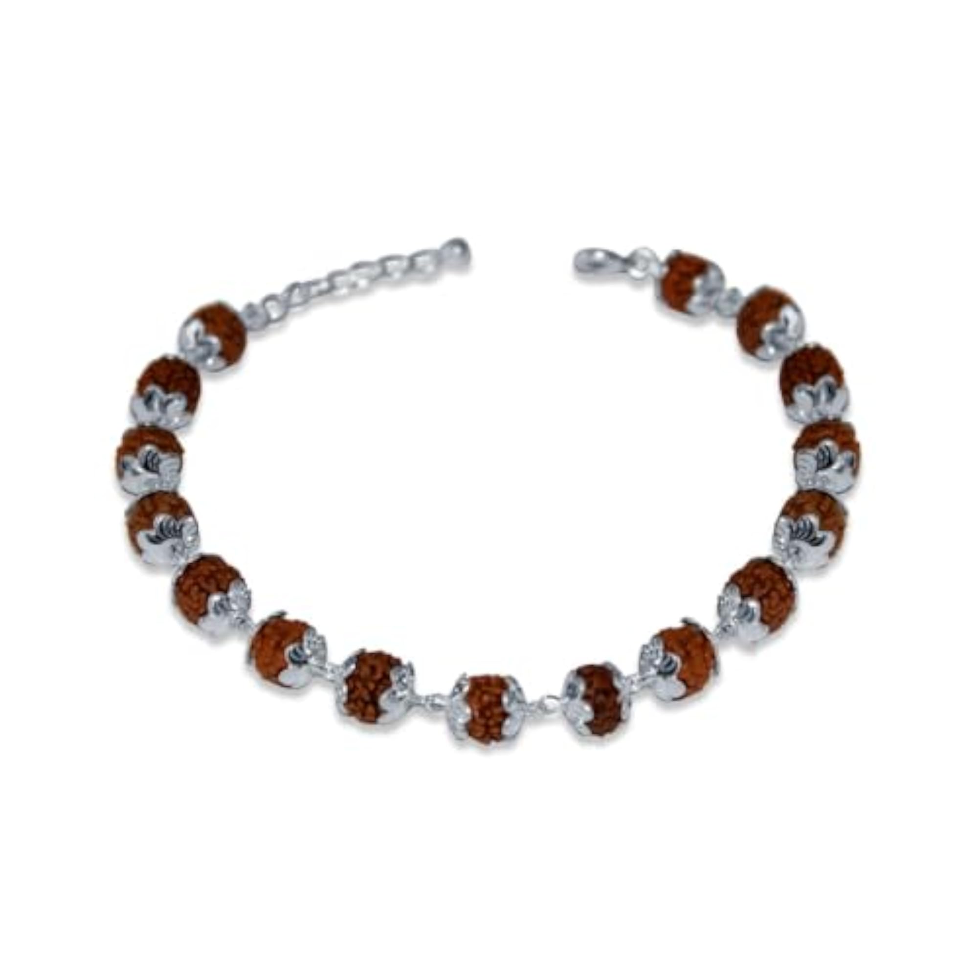 Men's Pure 925 Sterling Silver Rudra Shakti Bracelet, Gift for Him